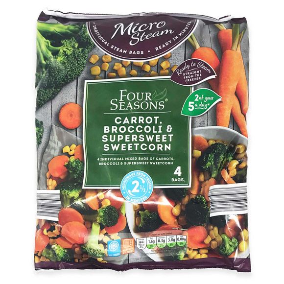 Four Seasons Carrots, Broccoli & Supersweet Sweetcorn 640g