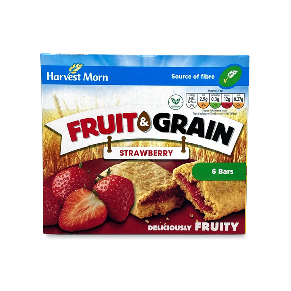 Harvest Morn Fruit & Grain - Strawberry Cereal Bars 222g