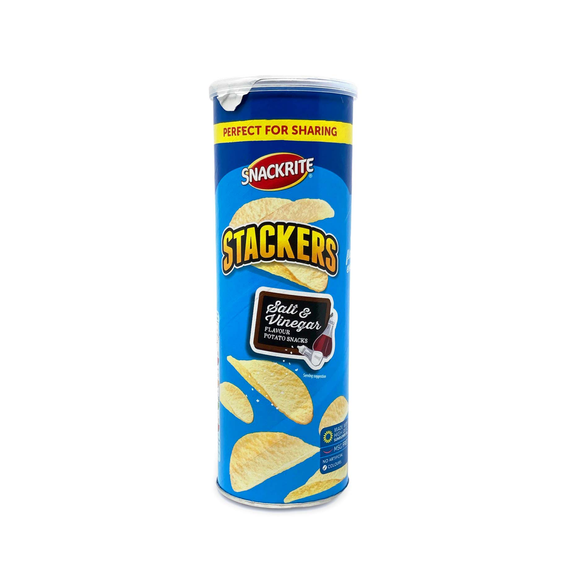 Snackrite Stackers Salt & Vinegar Flavour Potato Snacks 165g