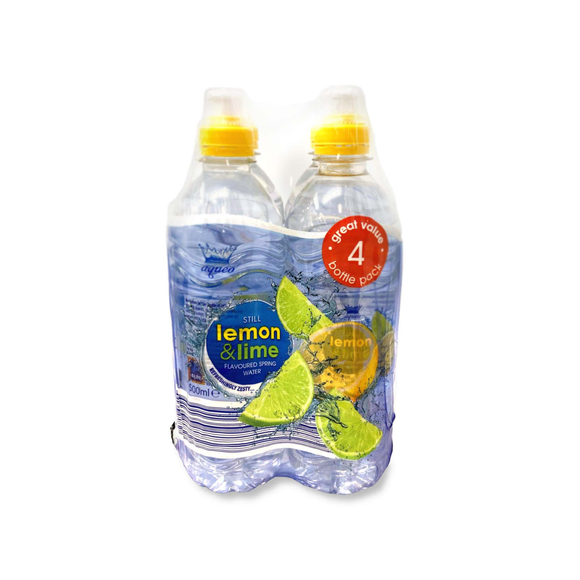 Aqueo Still Lemon & Lime Flavoured Spring Water 2l