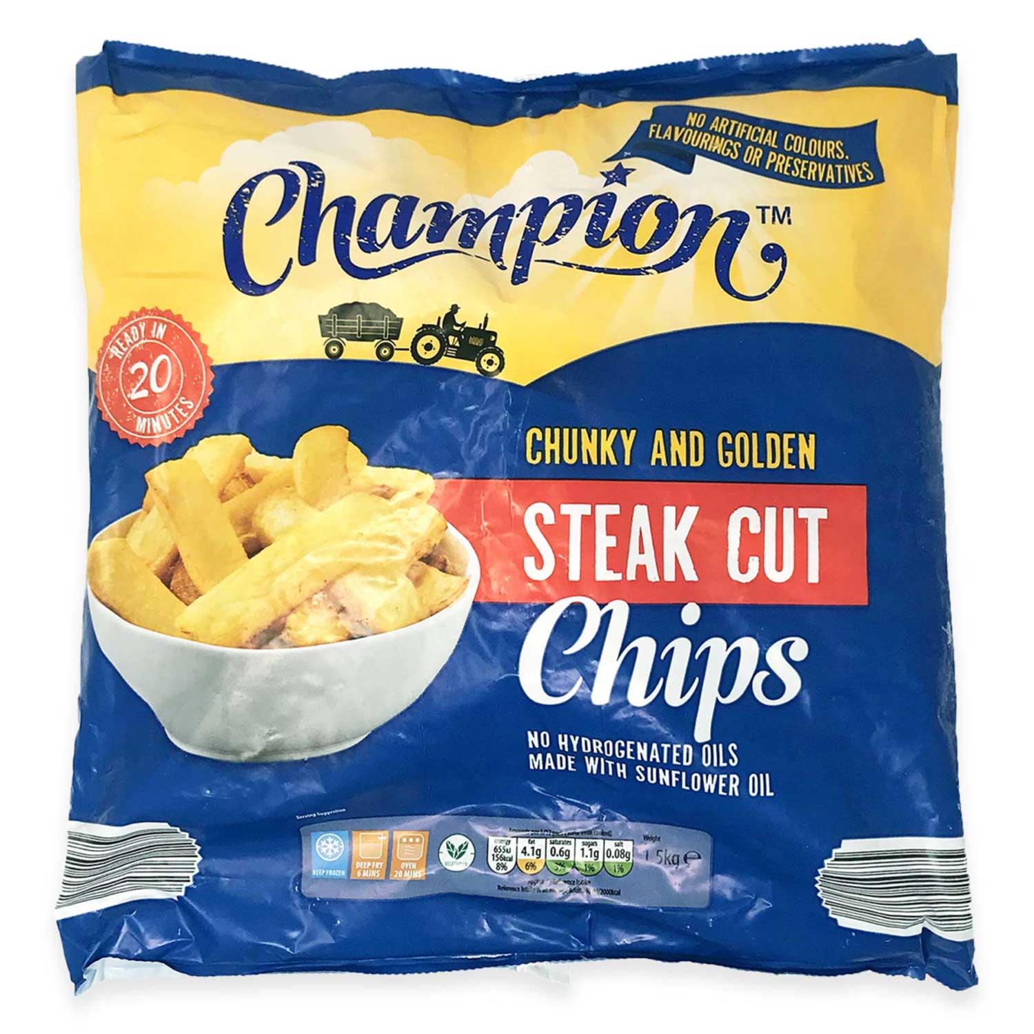 Champion Chunky & Golden Steak Cut Chips 1.5kg