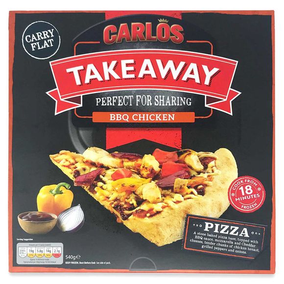 Carlos Takeaway BBQ Chicken Pizza 540g