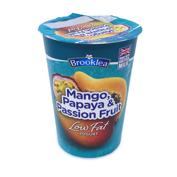 Brooklea Mango, Papaya & Passion Fruit Low Fat Yogurt 450g