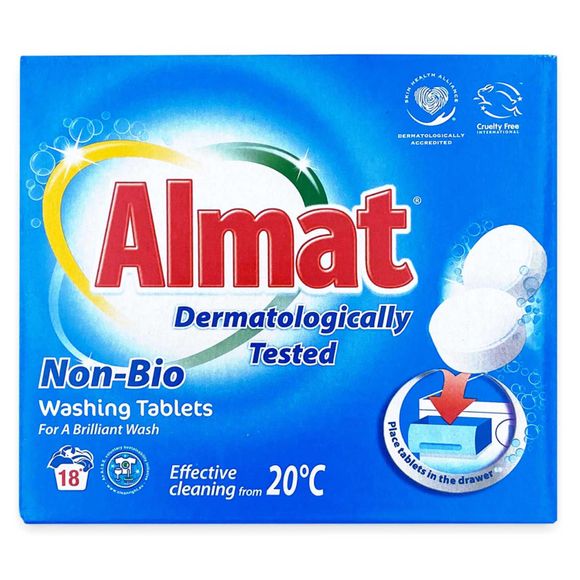 Almat Laundry Tablets - Non-bio 36 Pack/18 Washes