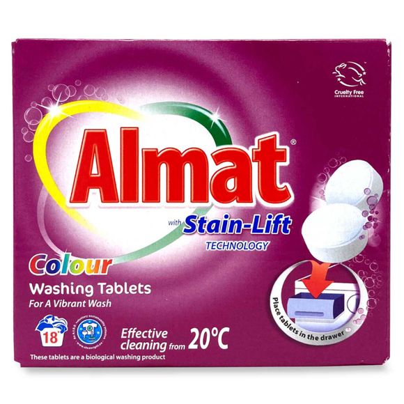 Almat Laundry Tablets - Colour 36 Pack/18 Washes