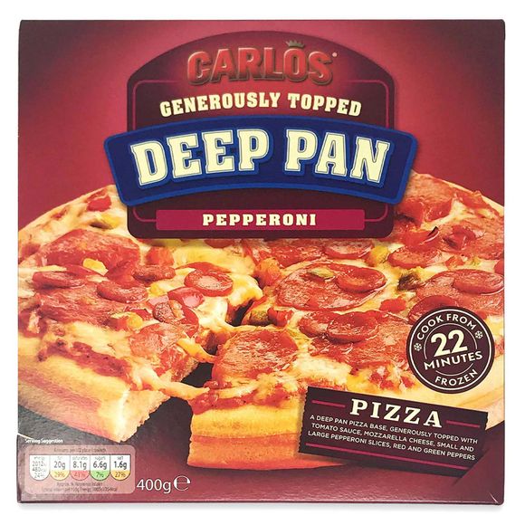 Carlos Generously Topped Deep Pan Pepperoni 400g