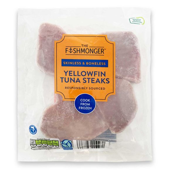 The Fishmonger Skinless & Boneless Yellowfin Tuna Steaks 412g