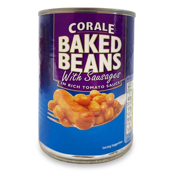 Corale Baked Beans With Sausages 420g