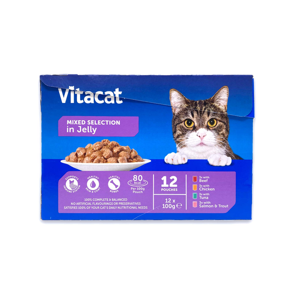 Vitacat Cat Pouch - Mixed Selection 12x100g