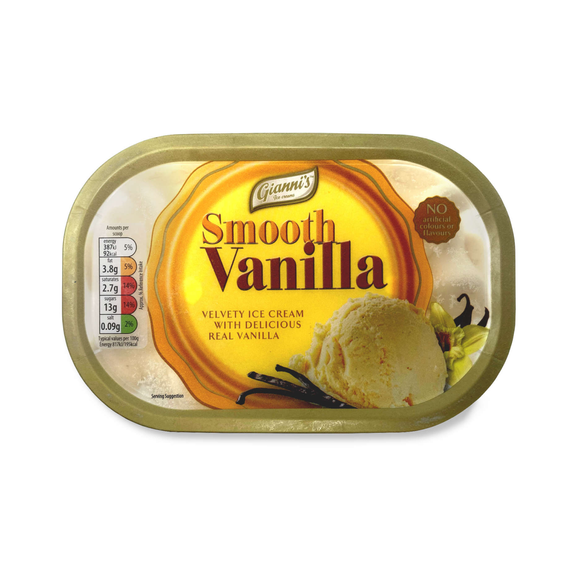 Gianni's Smooth Vanilla Flavoured Ice Cream 900ml