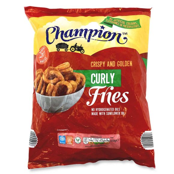 Champion Crispy & Golden Curly Fries 650g