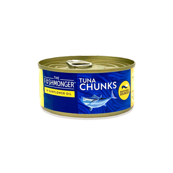 The Fishmonger Tuna Chunks In Sunflower Oil 160g