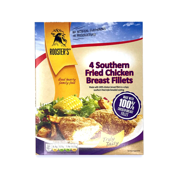 Roosters Gastro Southern Fried Chicken Breast Fillets 400g/4 Pack