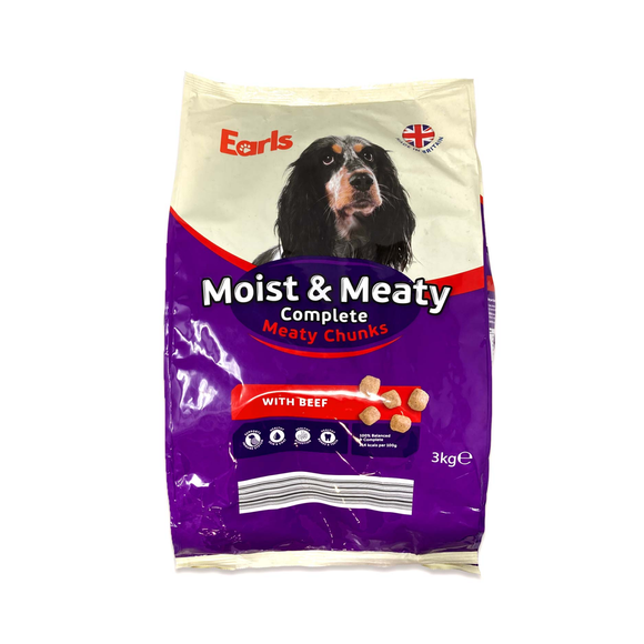 Earls Dog Food Meaty - Beef 3kg