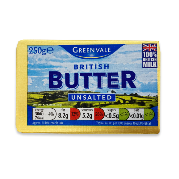 Cowbelle British Unsalted Butter 250g