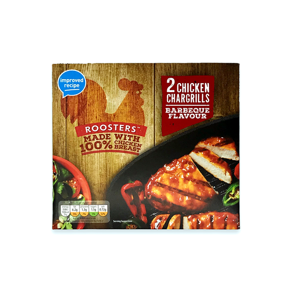 Roosters 2 Chicken Chargrills Barbeque Flavour 170g