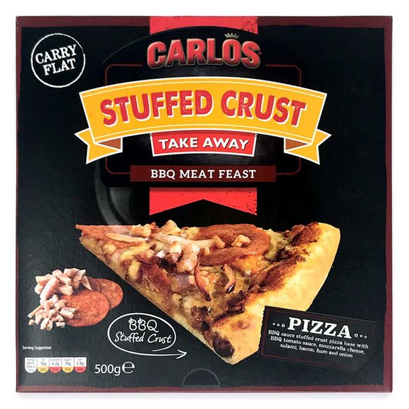 Carlos Stuffed Crust Pizza BBQ Meat Feast 500g