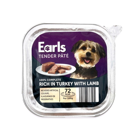 Earls Dog Food - Supreme Cuisine Turkey & Lamb Pate 150g