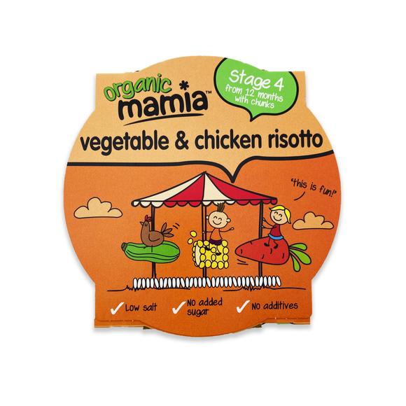 Mamia Organic Vegetable & Chicken Risotto 230g