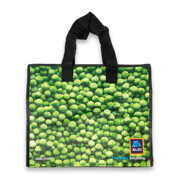 Aldi Frozen Food Carrier Bag - Peas Design 175g