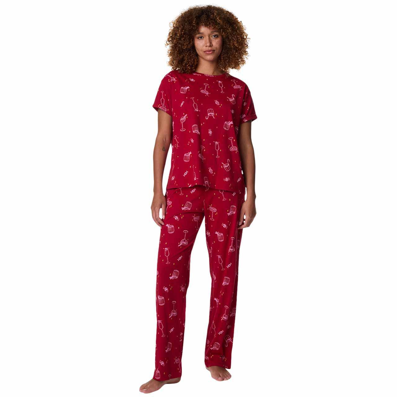 M&S pyjama, M, Red