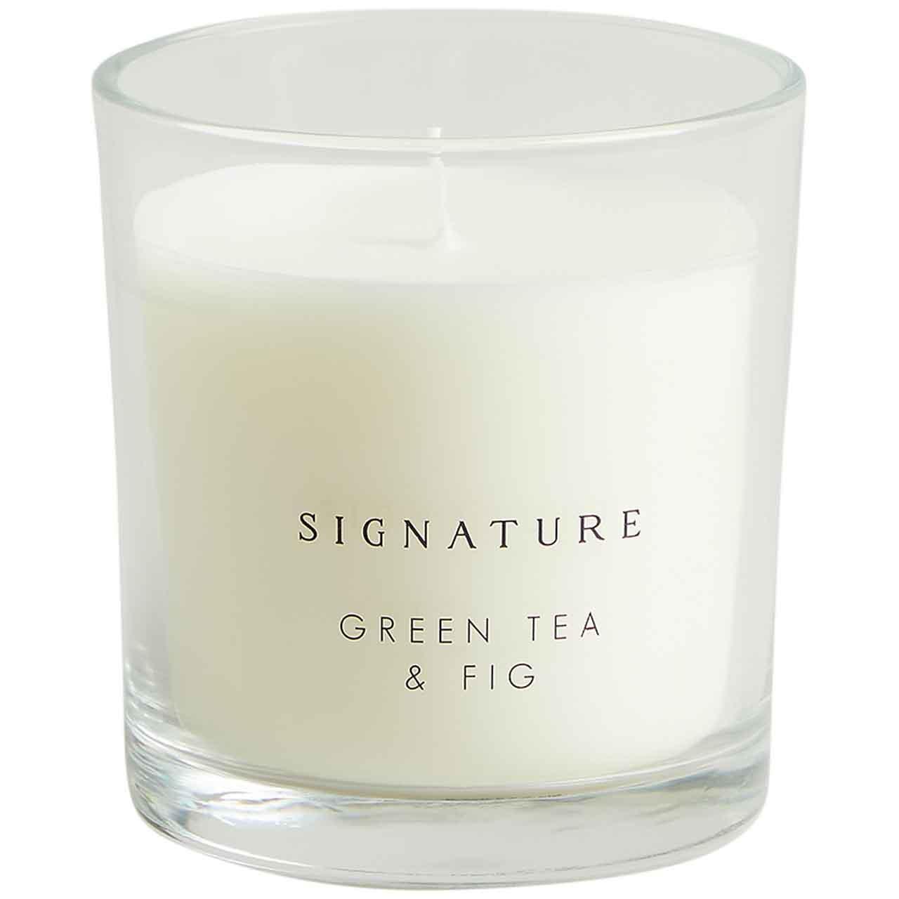 M&S Signature Green Tea & Fig Boxed Candle