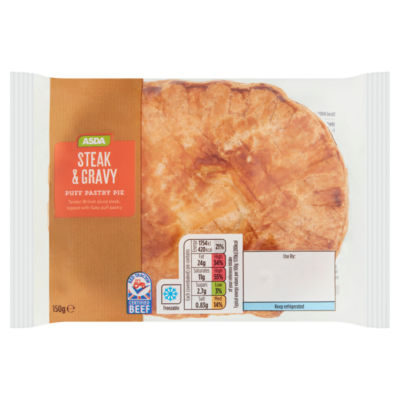 ASDA Steak & Gravy Puff Pastry Pie 150g