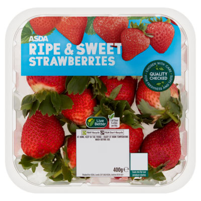 ASDA Ripe & Sweet Strawberries 400g