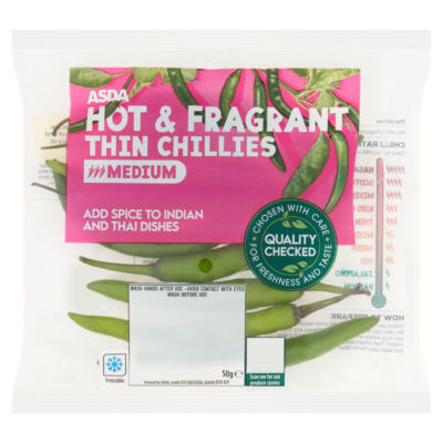 ASDA Hot & Fragrant Thin Chillies