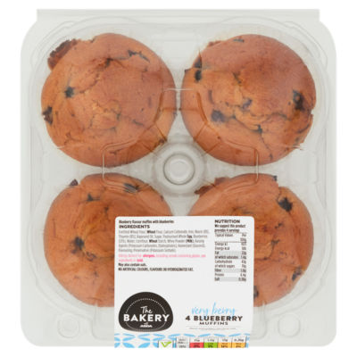 The BAKERY at ASDA 4 Blueberry Muffins