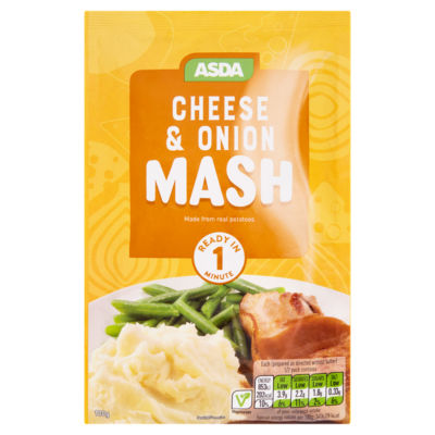 ASDA Cheese & Onion Instant Mash Potato 100g