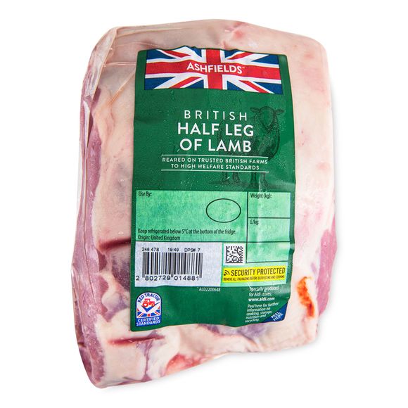 Ashfields Half Leg Of Lamb Typically 1.15kg