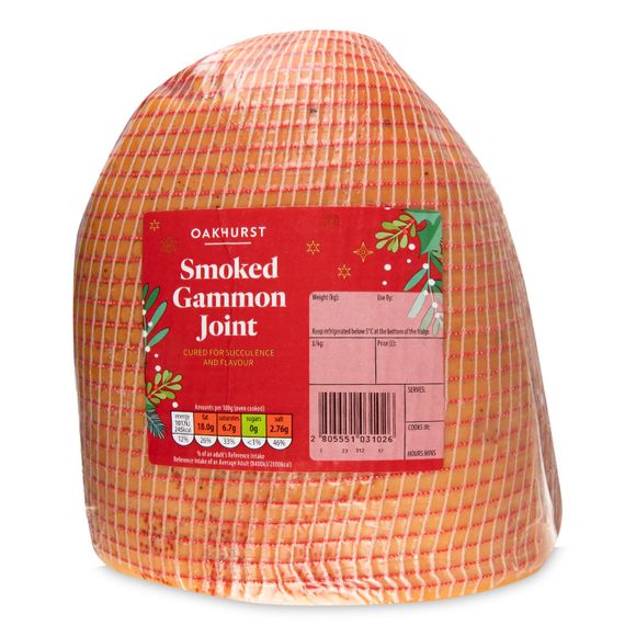 Oakhurst Smoked Gammon Joint Typically 3.25kg