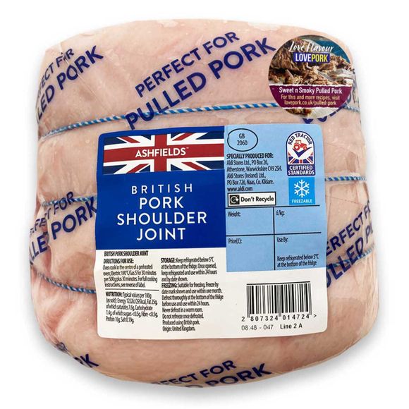 Ashfields 100% British Pork Shoulder Joint Typically 1.5kg