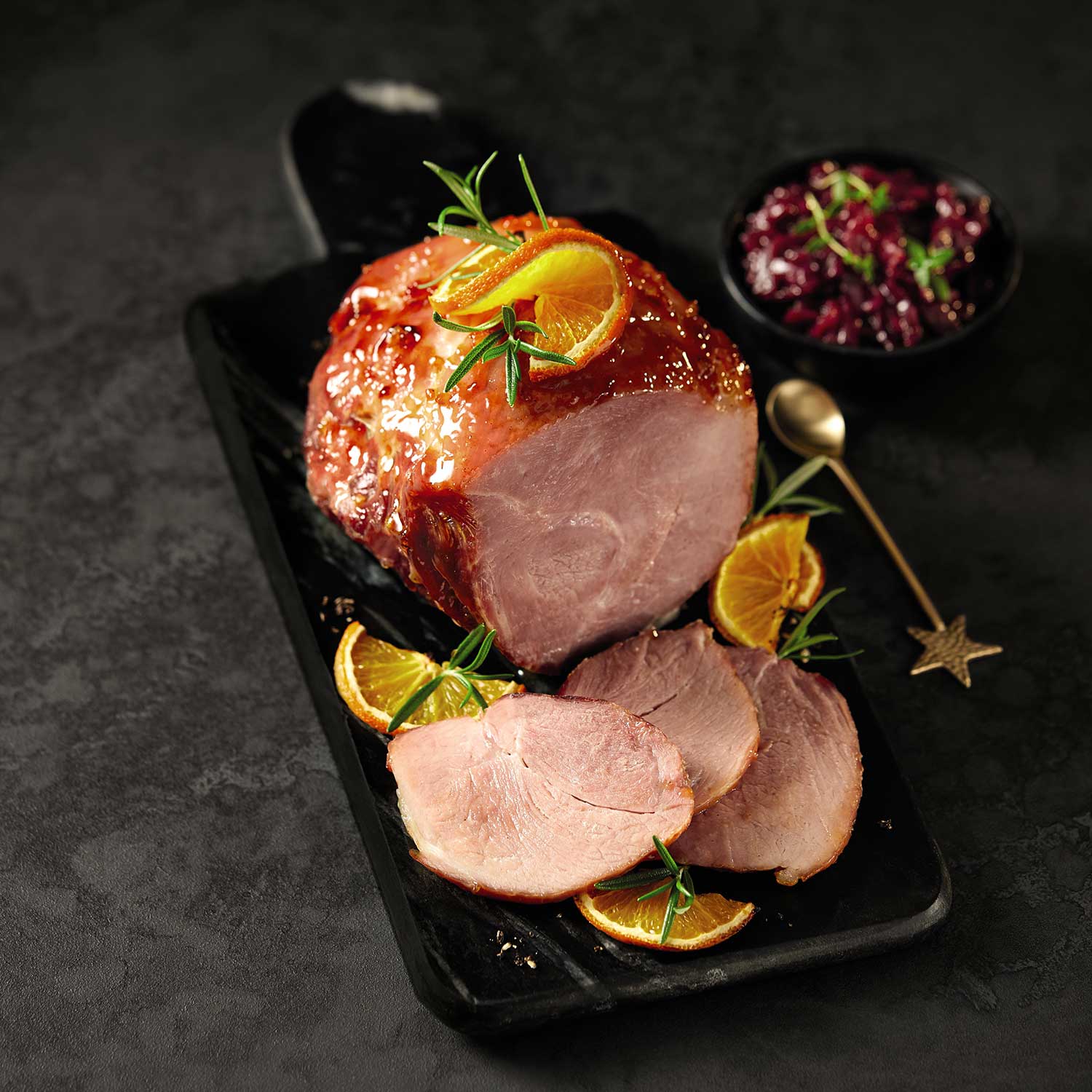 Freshcure British Unsmoked Gammon Joint With A Honey Glaze Typically 1.2kg