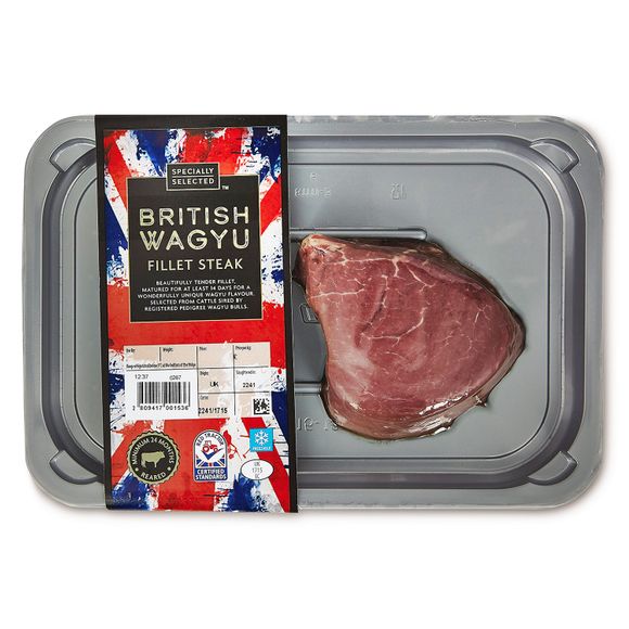 Specially Selected British Wagyu Fillet Steak Typically 0.17kg