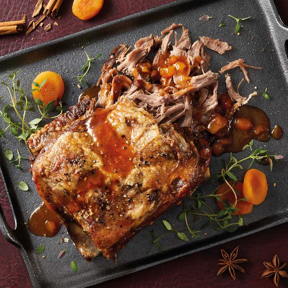 Specially Selected Gastro Tender Lamb Shoulder With Winter Spice & Apricot Glaze Typically 1.2kg