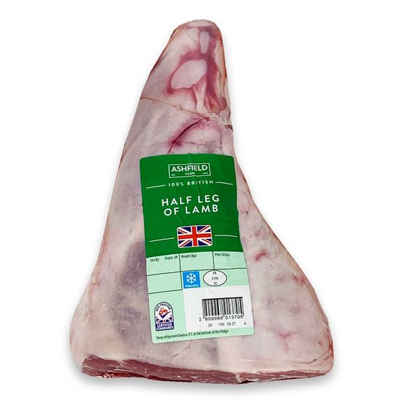 Ashfield Farm 100% British Half Leg Of Lamb Typically 1kg