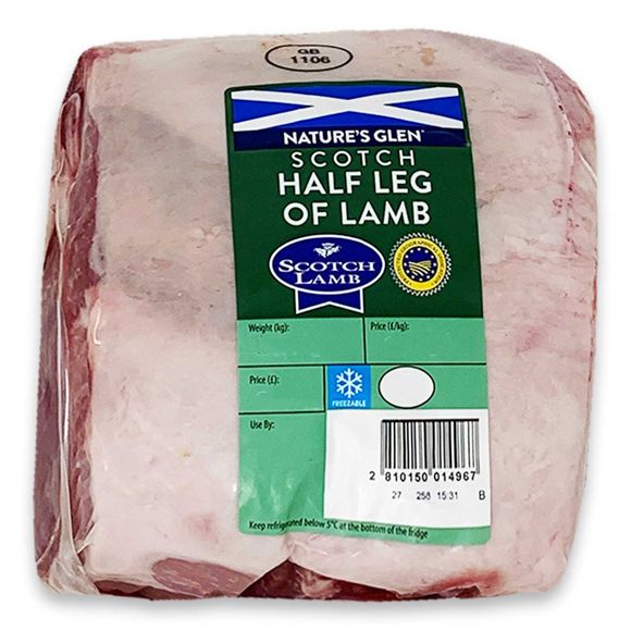 Nature's Glen Scotch Half Leg Of Lamb Typically 1kg