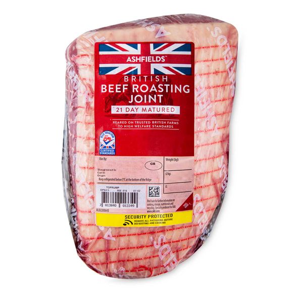 Ashfields British Beef 21 Day Matured Roasting Joint Typically 1.025kg