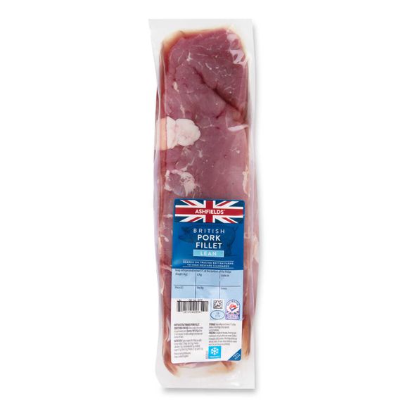 Ashfields British Lean Pork Fillet Typically 0.525kg