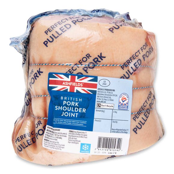 Ashfields British Pork Shoulder Joint Typically 1.5kg