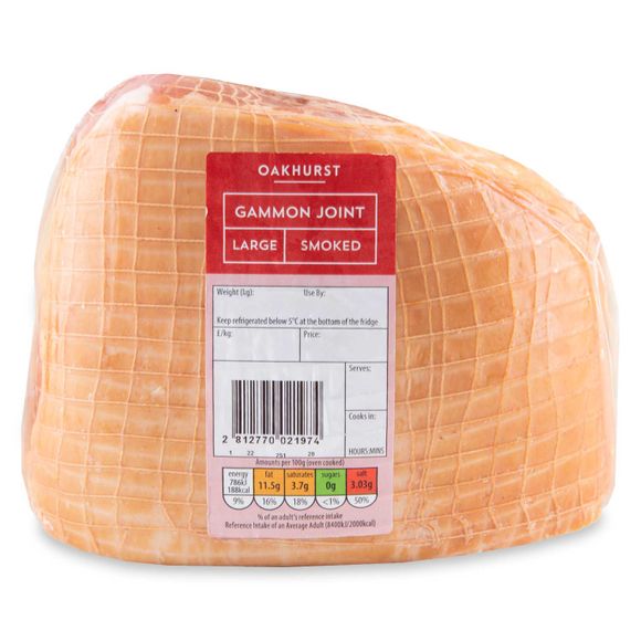 Oakhurst Large Smoked Gammon Joint Typically 2kg