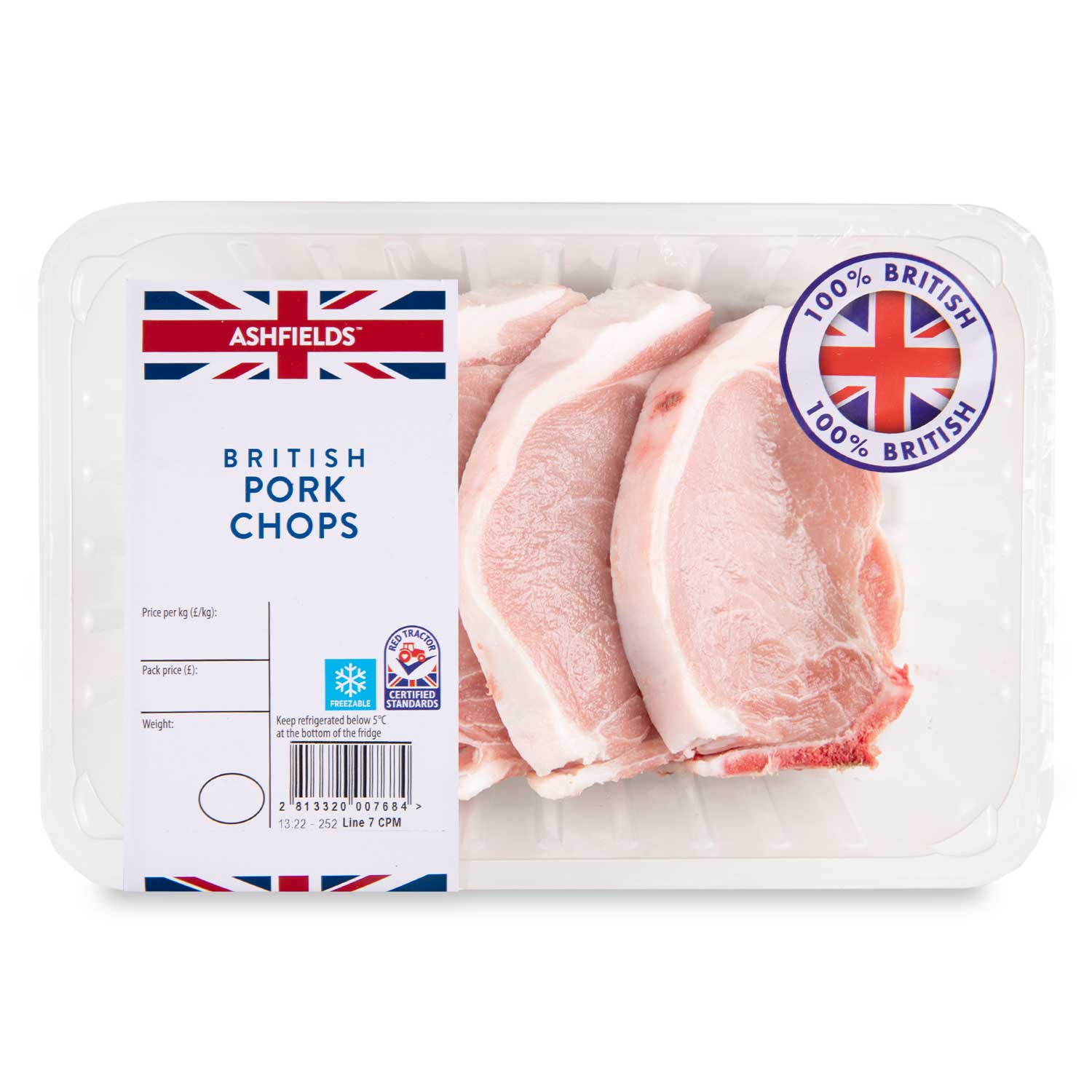 Everyday Essentials Pork Chops Typically 0.75kg