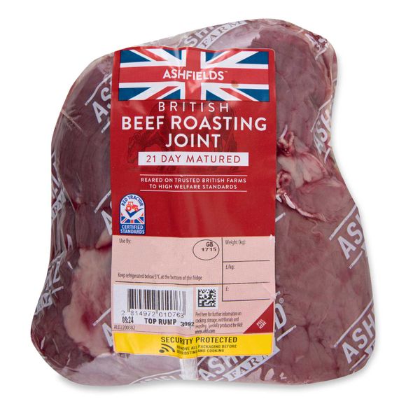 Ashfields British Beef Roasting Joint Typically 1kg