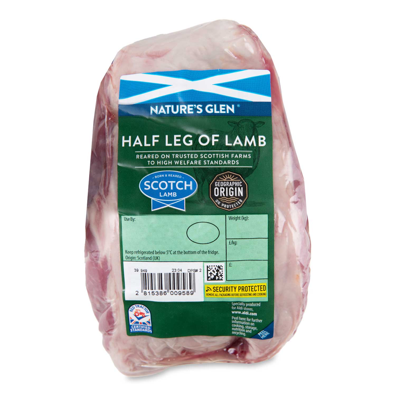 Nature's Glen Half Leg Of Lamb Typically 1.15kg