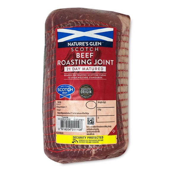 Nature's Glen 21 Day Matured Scotch Beef Roasting Joint Typically 1.025kg