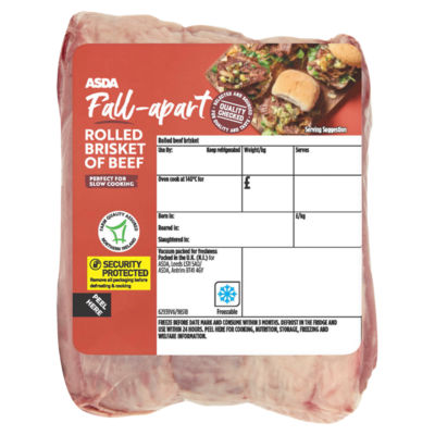 ASDA Butcher's Selection Rolled Beef Brisket (Typically 800g)