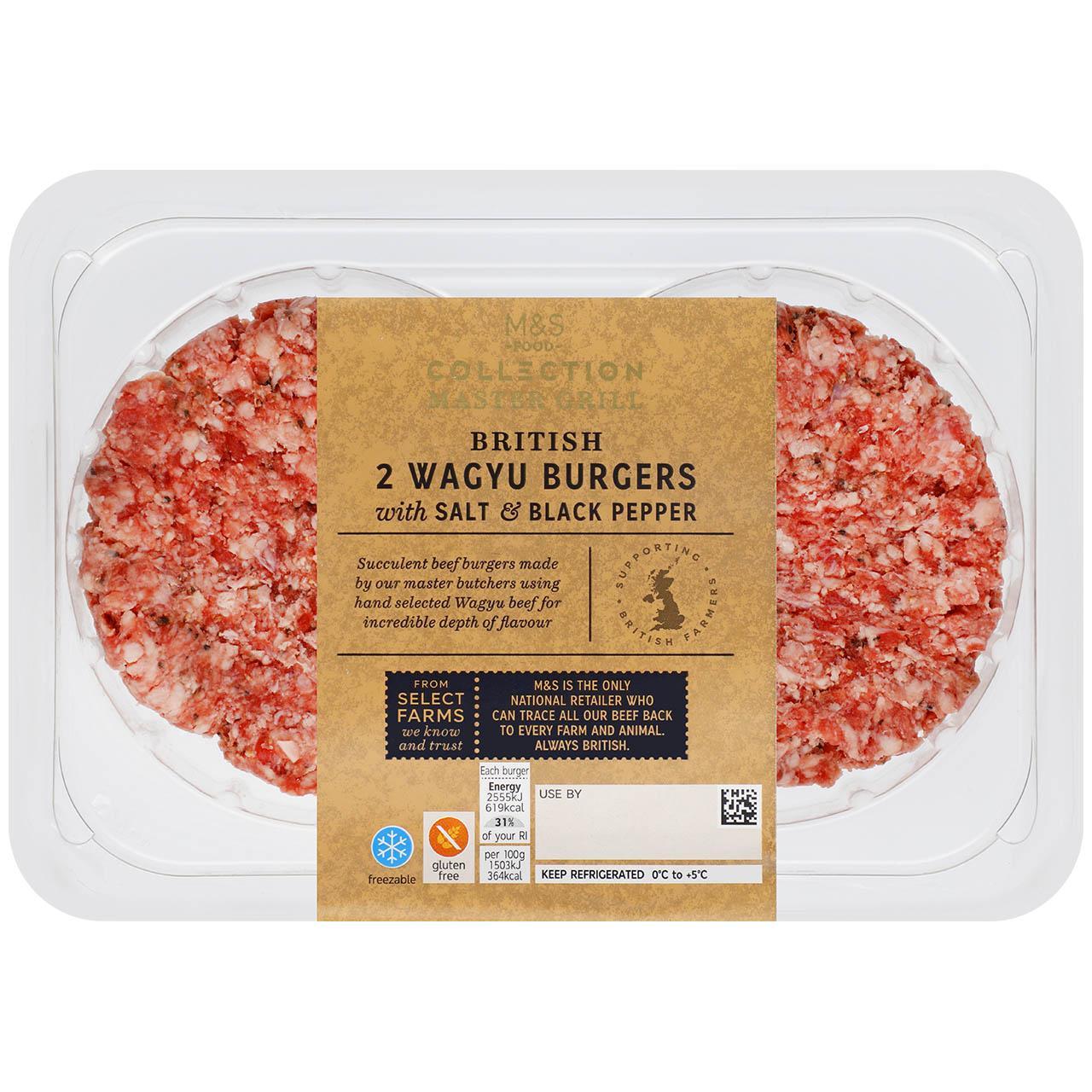 M&S 2 Wagyu British Beef Burgers