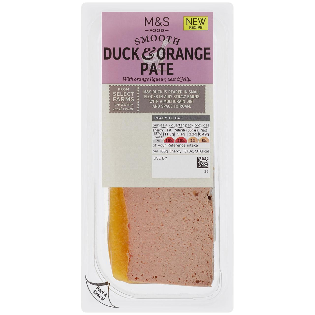 M&S Smooth Duck & Orange Pate